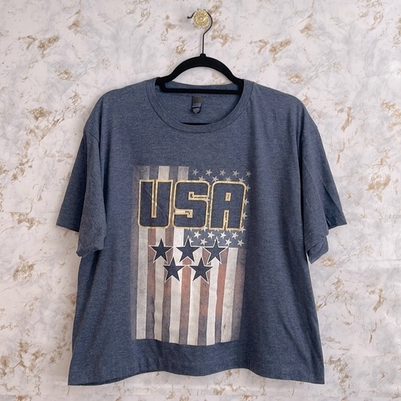 Tultex USA Oversized Crop Top | SIZE XL - Picture 1 of 4